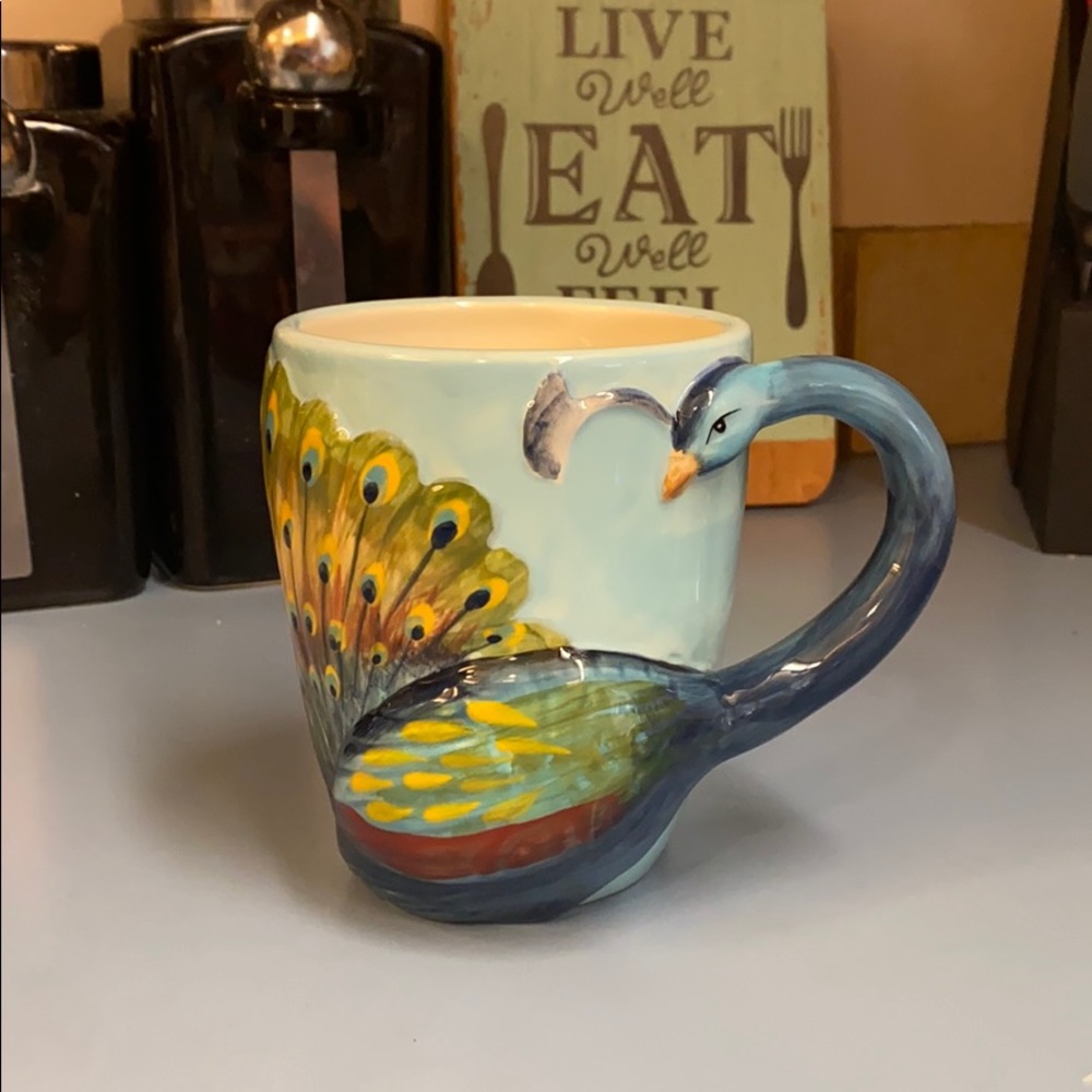 💕SOLD💕 Vintage Peacock Mug 🦚